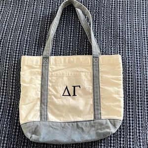 Delta Gamma DG Canvas Tote Bag